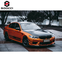 Kit de Divisor de Parachoques Delantero de Fibra de Carbono Seca TAKD para BMW F90 M5 520i 530i 540i M550i Serie 5 2017-2020