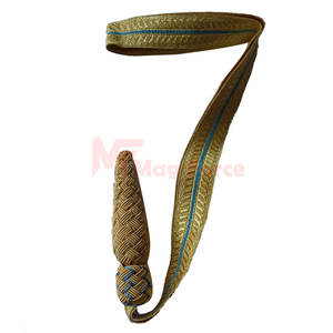 เชือกผูกดาบสำนักงาน สีขาวและสีแดง ทำจากเส้นด้ายทองคำ คุณภาพสำหรับงานผ้า ผลิตในประเทศปากีสถาน - Product Image 4