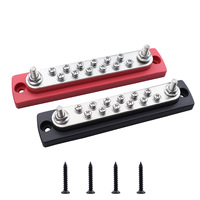 Barre de distribution de courant 12 voies en nylon pour camping-car, yacht, caravane, 48V 150A, haute intensité