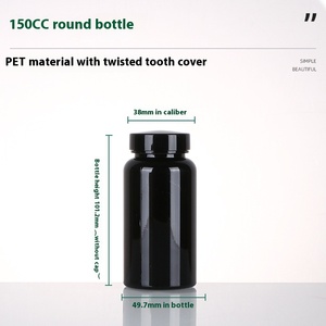 Tappo a spirale per animali domestici barattolo di L-<span class=keywords><strong>carnitina</strong></span> 150ml/400ml di capacità tonda bottiglia di medicina compressa di calcio bottiglia di zafferano di Goji bacca fatta materiale - Product Image 6