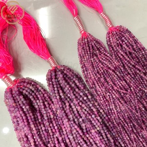 Hoge Kwaliteit Natuursteen Kralen Roze Toermalijn 2mm 3Mm 4Mm Voeg Kleur Losse Edelsteen Kralen Voor Sieraden Maken - Product Image 1