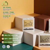 Sacs d'emballage portables pour café filtre, petits emballages imprimés numériquement avec couvercle et boîte en acétate