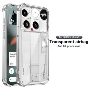 Funda Transparente Antigolpes <span class=keywords><strong>de</strong></span> TPU 2 en 1 para Nothing Phone 3, con Protección <span class=keywords><strong>de</strong></span> Lente y Soporte 5G 3APro - Product Image 1