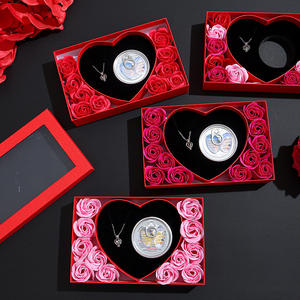 Collar con Colgante de <span class=keywords><strong>Perla</strong></span> Natural Ligero y Moderno Hecho a Mano, Juego de Collares con Perlas de Agua Dulce, Diseño de Apertura de <span class=keywords><strong>Perla</strong></span>, Brillante - Product Image 3