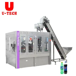 Automatic 330ML 500ML PET Glass Bottle Carbonated Soft Drink Beverage Making Bottling Filling Capping Machine Production Line