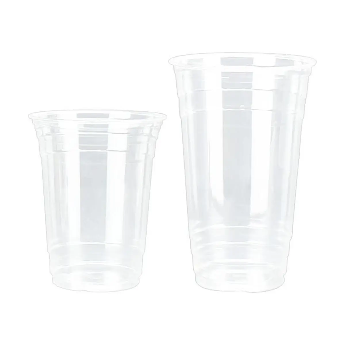 Descartável PLA copo transparente totalmente biodegradável 90 calibre ambientalmente amigável bebida fria copo em forma de U com tampa