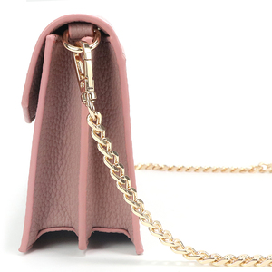 Elegant Pink Shiny PU Leather Women's Mini Luxury Crossbody Bag Envelope Flap Multi Layer Chain <b>Strap</b> <b>Shoulder</b> Bag - Product Image 4