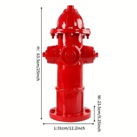 Ornement en résine pour hydrant de pompiers « POUR CHIENS DE FAIRE LEUR BESOIN » avec un chiot mignon, décoration de jardin d'extérieur pour pelouse, cadeau sur le thème des animaux pour les amoureux des chiens