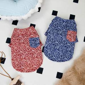 JXANRY nuova camicia Casual con gatto orsacchiotto per cani britannici a pelo corto stampa estiva primavera blu Shorthair abbigliamento Casual per animali domestici - Product Image 1