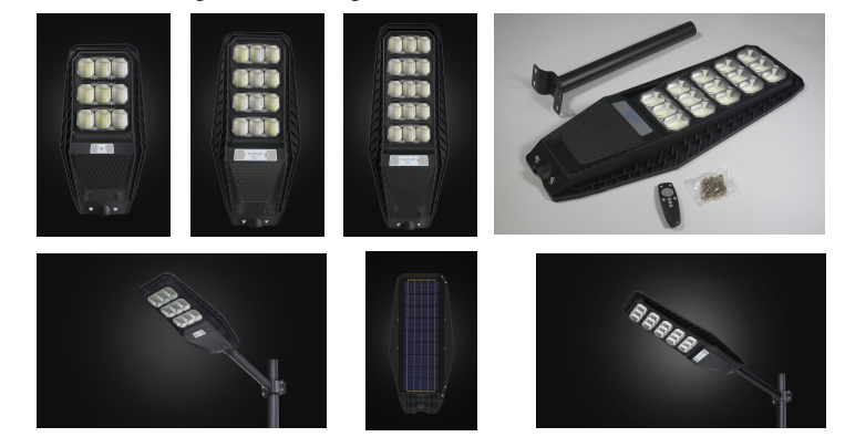 IP65 Aluminum LED Solar Street Light Integrated Radar Sensor Outdoor Projector Lamp