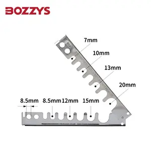 BOZZYS Verrouillage pneumatique en acier inoxydable pour le diamètre du joint fileté mâle de la source d'air de 7mm à 20mm