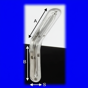 Scaffale in acciaio inossidabile stampato da 30cm Aldeghi prodotto per la conservazione della cucina - Product Image 1