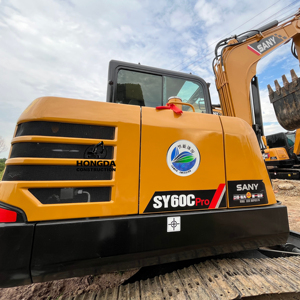 Excavadora hidráulica Sany Sy60 Sy60c Pro de segunda mano, excavadora de 2/2 "y excavadora de 2", 2 ", 2", 2 ", 2", 2 ", 2", 2 ", 2" - Product Image 1