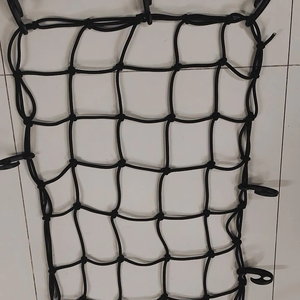 Filet de cargaison élastique pour <span class=keywords><strong>moto</strong></span>, filet de bagages en caoutchouc pour voiture, vélo, avec 6 crochets pour casque, résistant, imperméable, pour camionnette - Product Image 1