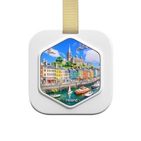 Новый дизайн в Ирландии маленький узор квадратный ремешок кулон украшение для переноски ароматерапия сувениры подарки