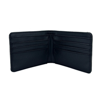 Dompet Pendek Unisex Minimalis Ramah Lingkungan dari Kulit PU Tipis dengan Penutup Terbuka