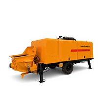 Pompe à béton diesel tractable MINLE HBTS100 95m³/h 18MPa avec moteur Weichai et pompe Kawasaki pour la construction de bâtiments de grande hauteur, de tunnels et d'exploitations minières