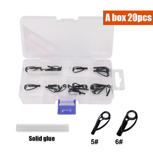Complete Fishing Rod Guides Kit With Solid Glue For Saltwater Freshwater Fishing Tackle Accessories Stainless Steel <b>Ceramic</b> - Product Image 4