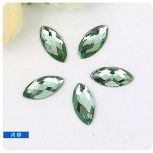 Strass en verre marquise à fond plat, double pointe, pour nail art, beauté, bricolage, décorations de téléphone portable - Product Image 3