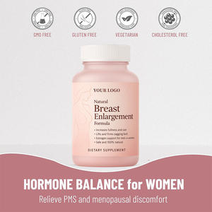 Fórmula Natural para el Aumento de Senos 1000mg, Suplemento Herbal de Estrógeno para Mujeres, Equilibrio Hormonal, 60 Cápsulas - Product Image 5