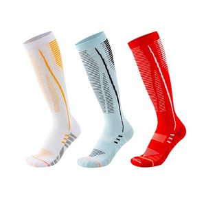 Calzini sportivi professionali Extra lunghi imbottiti per calzettoni da ginnastica al ginocchio per giocatori di calcio e di calcio - Product Image 1