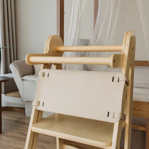 Tour d'Aide Bébé Tout-Petit en Cuir PU YY Factory avec Garde de Sécurité, Ciel de <span class=keywords><strong>Lit</strong></span> et Moustiquaire - Product Image 6