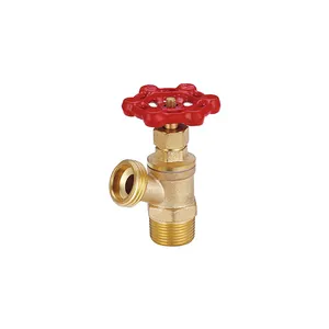 High Quality Brass Globe Valve External Thread low pressure Globe Valve Red Handwheel Globe Valve