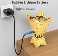 Diffuseur d'arômes arabes, mini brûleur d'encens pour voiture, appareil d'aromathérapie électronique, porte-encens en métal, porte-bukhoor arabe, pour la maison