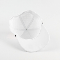Casquette de golf unisexe haut de gamme en polyester 100% Oxford Dobby 5 panneaux, perforée, respirante et imperméable, personnalisable avec motif léopard 3D ou losanges.