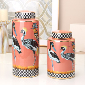 Decorazione floreale morbido decorativo <span class=keywords><strong>in</strong></span> ceramica ornamento arancione vaso per soggiorno <span class=keywords><strong>TV</strong></span> Cabinet un pezzo - Product Image 4