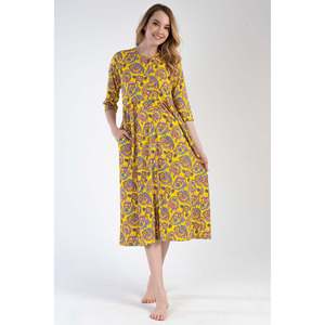 Robe courte en modal pour femme avec boutons et poches - SARI - SARI - Product Image 1
