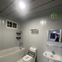 Casa Villa Prefabricada Plegable de Acero Ligero de 5 Dormitorios, Contenedor de Envío Expandible de 40 y 20 Pies, Lista para Usar en Venta