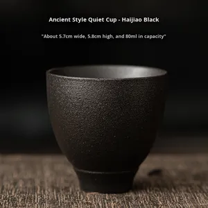 Tazza da Tè in Stile <span class=keywords><strong>Antico</strong></span> e Silenzioso, Tazza in Ceramica Artigianale Retrò Giapponese, Set da Tè Kung Fu con Tazzina Singola - Product Image 6