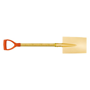 WEDO BAM ATEX FM Certificate Non-sparking Aluminium Bronze Deep <strong>Edging</strong> <strong>Spade</strong> with Plastic D-handle - Product Image 2