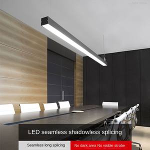 LED Hanging Lamp Dimmable Seamless Connection Linear <b>Chandelier</b> for Residential Use <b>Black</b> IP20 2-Year Warranty - Product Image 5