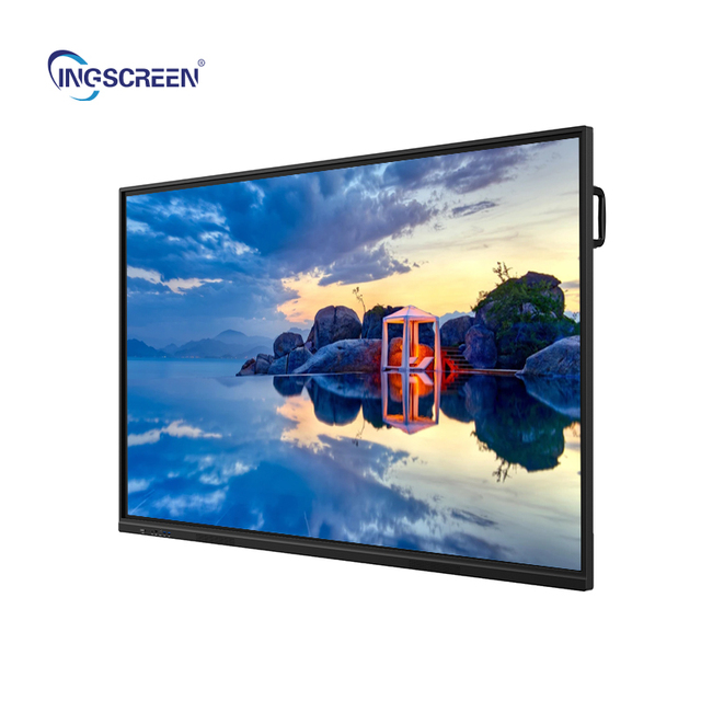 INGSCREEN High Sensitive Smart Board Digital LCD 4K Android 15 System Interactive Whiteboard Flat Panel