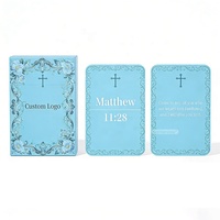 Cartes de versets bibliques personnalisées de conception du fabricant, cartes d'affirmation positive de haute qualité pour la pleine conscience