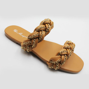 <span class=keywords><strong>Sandali</strong></span> Donna Estivi di Tendenza con Punta Quadrata Aperta, <span class=keywords><strong>Sandali</strong></span> Piatti con Cinturino Intrecciato, Ciabatte Slip-on, <span class=keywords><strong>Sandali</strong></span> Tessuti - Product Image 4