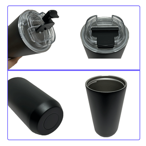 insulated travel mug16oz 480ml Small sip-through lid Leak-proof <b>mugs</b> customizable Multiple color options thermal <b>mug</b> - Product Image 5