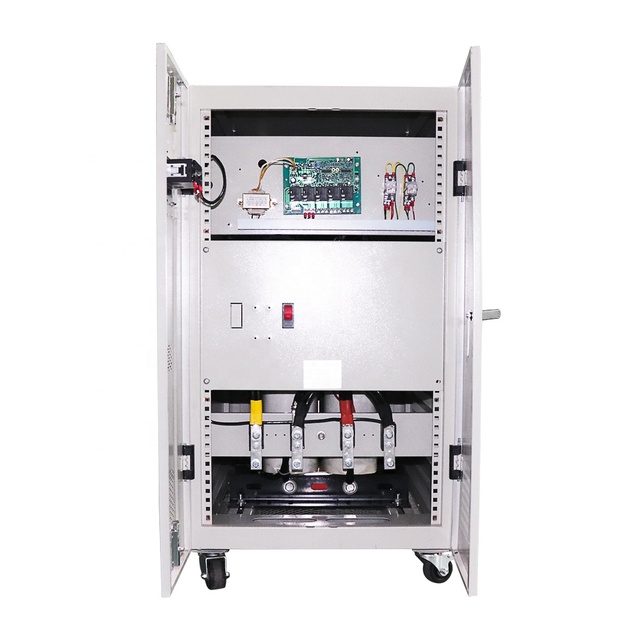 Voltage Regulator 50KW Laser AC Automatic Commercial Single Phase 220V 50KVA Voltage Regulator Stabilizer