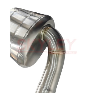 Catback de alto rendimiento para <span class=keywords><strong>Ford</strong></span> <span class=keywords><strong>Mustang</strong></span> Gt 5,0 silenciador de sistema de escape Valvetronic de acero inoxidable con punta de fibra de carbono - Product Image 5