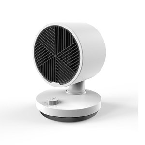 Tabletop <b>Heater</b> <b>Small</b> Household Electric Fan Wide Angle Oscillating Instant Heating Quiet Office Use - Product Image 2