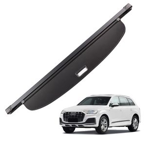 Cubierta de Carga para <span class=keywords><strong>Audi</strong></span> <span class=keywords><strong>Q7</strong></span> 2016-2025, Cubierta Retráctil para <span class=keywords><strong>Maletero</strong></span>, Protector de Seguridad para Equipaje, Pantalla de Carga Negra - Product Image 1