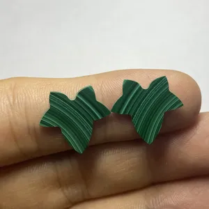 HQ Gems 15.1X16.2X1.5 Mét Hight Chất Lượng Thiết Kế Mới Loose Đá Quý Maple Leaf Malachite Đá