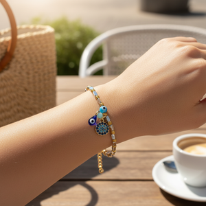 สร้อยข้อมือแฟชั่นลายตาปีศาจ - Product Image 3