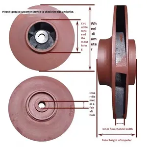 304 Stainless Steel & <b>Cast</b> Iron Water Pump Impeller Isg Pipeline Centrifugal Sewage Submersible Accessories - Product Image 3