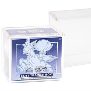 Usine Direct <span class=keywords><strong>Prix</strong></span> Clair Acrylique Pokemon Cartes Booster Boîte Original Avec Couvercle Magnétique Anti-uv Booster Boîte De Rangement - Product Image 1