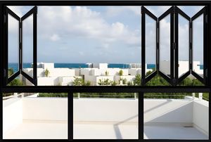 Ventanas abatibles de aluminio modernas serie KT120, aislamiento térmico de vidrio Low E y protección UV, ventanas y puertas <span class=keywords><strong>Ropo</strong></span> - Product Image 6