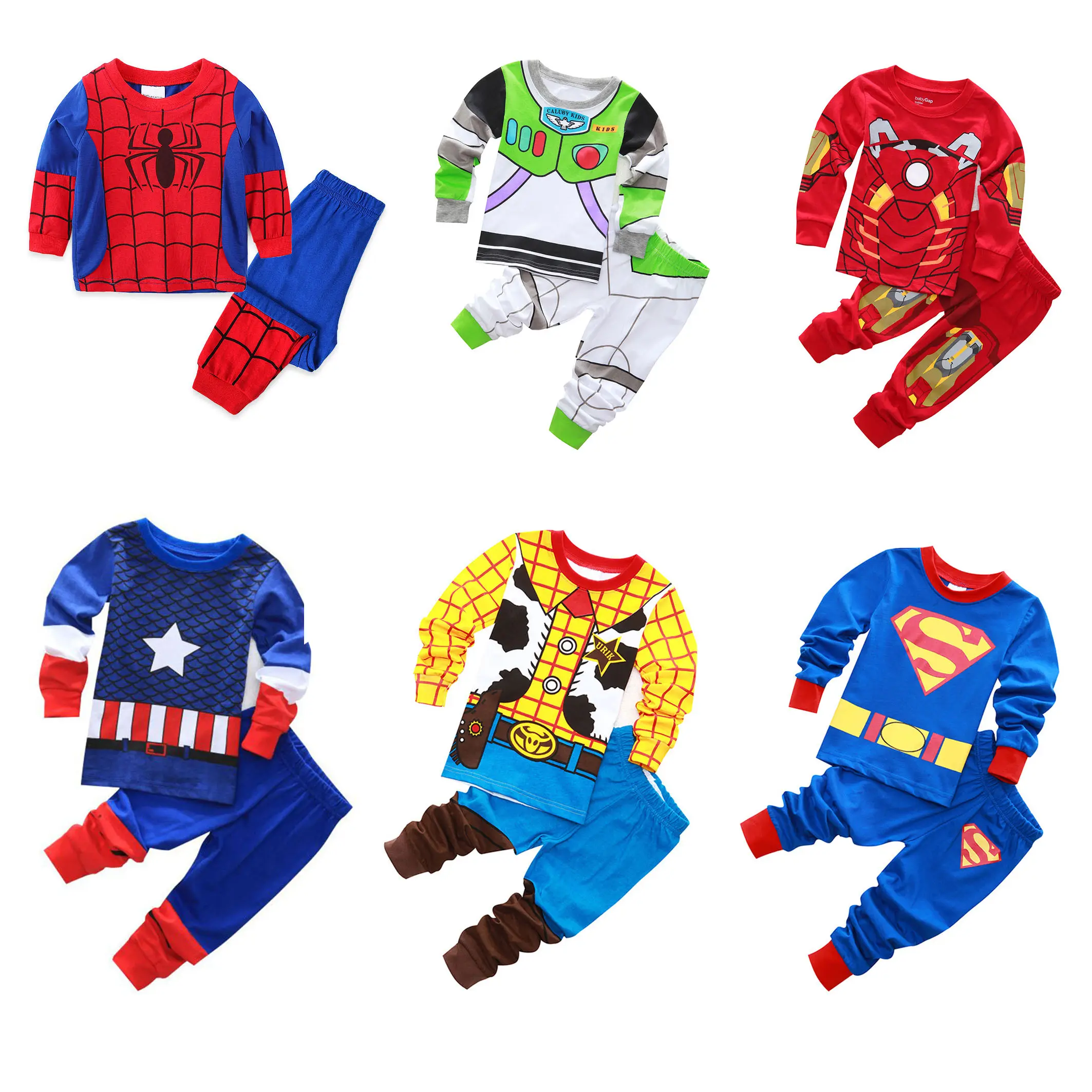 Moda verano Cool película americana dibujos animados Cosplay traje Halloween disfraz para niños fiesta pijamas chándal conjunto