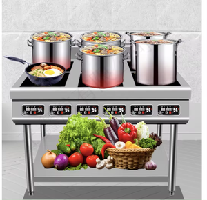 Cuisinière à <span class=keywords><strong>induction</strong></span> verticale en acier inoxydable 220V/380V, cuisinière à combustion pour cuisine, <span class=keywords><strong>4</strong></span>/6/8 brûleurs - Product Image 6